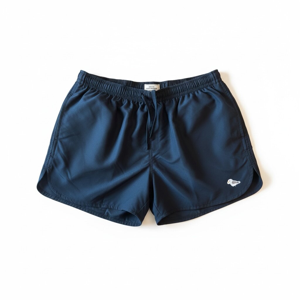 Sport Short — Black with Seagull